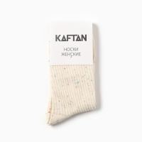 Носки женские KAFTAN "Крапинка" размер 36-39 (23-25 см), молочный