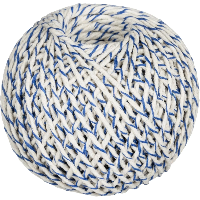 Шпагат хлопчатобумажный, 100 п.м., 1000 ТЕКС, цвет в ассортименте