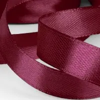 Лента атласная, 12 мм, 23&plusmn;1 м, бордовая №165