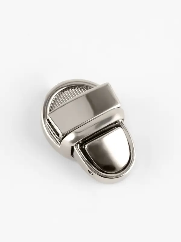 Застёжка для сумки TEIRA, металлическая, 11.9 г, 2.7&times;2 см, цвет серебряный