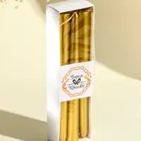 Набор свечей античных, 1.9&times;20 см, 6 шт., золотой металлик