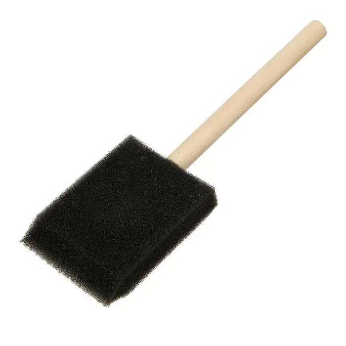 Кисть Кисть "Спонж" плоская d - 60 мм, деревянная ручка, в пакете