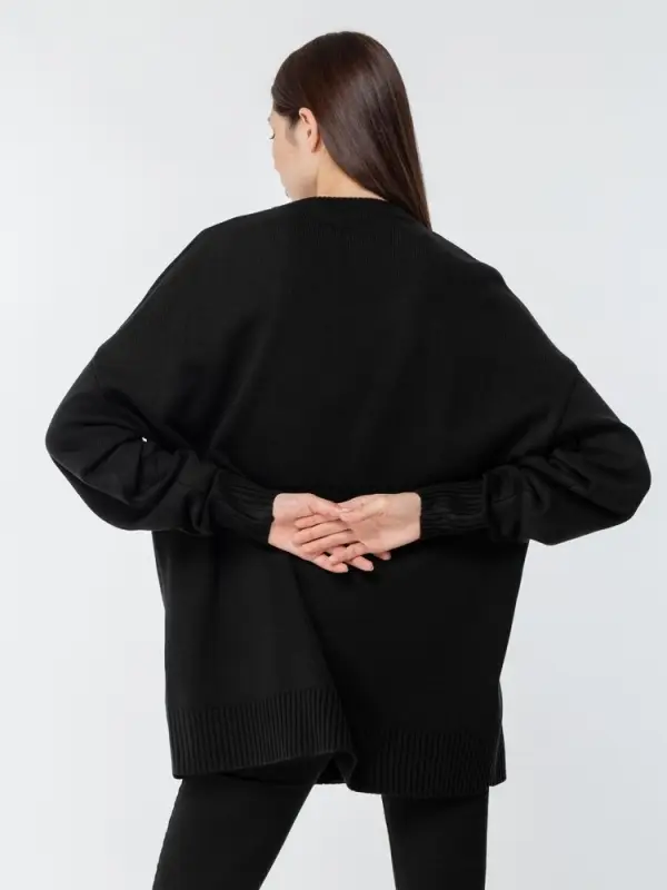 Джемпер оверсайз унисекс Stated в сумке, черный, размер S/M