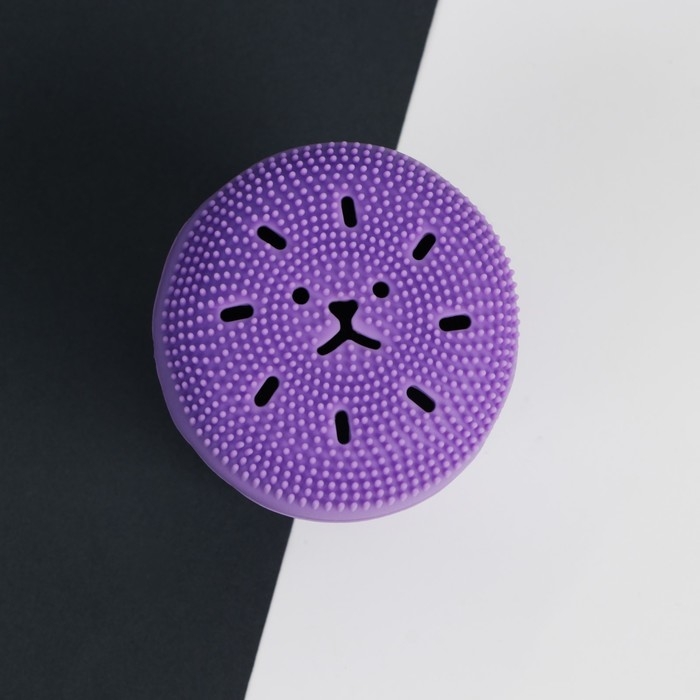 Массажер для лица, спонж для умывания «Самой милой», 5,5 х 5,5 см