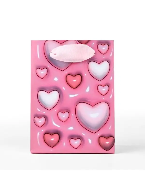 Пакет ламинированный &laquo;Сердца&raquo;, 9&times;12&times;6.5 см