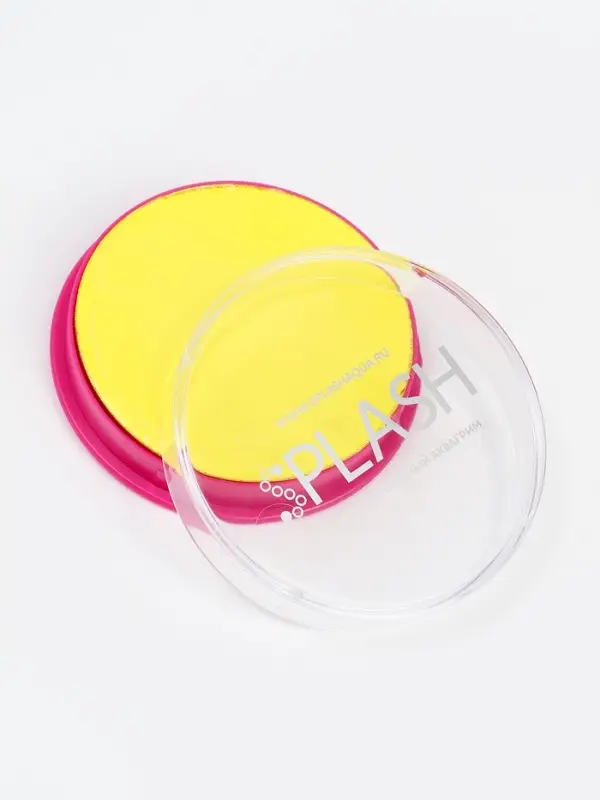 Аквагрим в шайбе, регулярный, желтый, 32 г