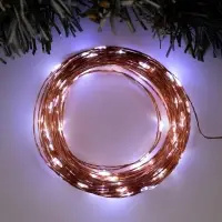 Гирлянда &laquo;Нить&raquo; 20 м, роса, IP20, медная нить, 200 LED, свечение белое, 12 В