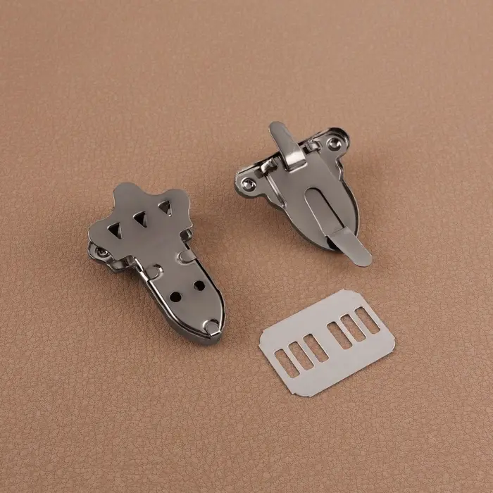 Застёжка для сумки, 3.2×4.5 см, цвет серебряный