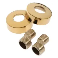 Смеситель для ванны ZEIN Z3891, однорычажный, шланг, держатель, белый/gold=