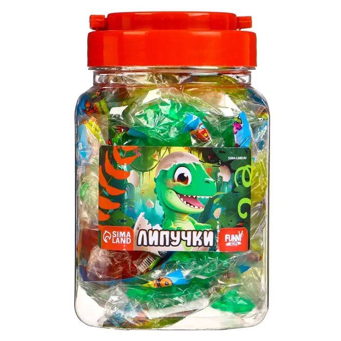 Липучка «Булава»дино, МИКС, в банке Липучка «Булава»дино, МИКС, в банке