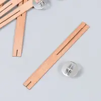 Фитиль с держателем двойной для свечи дерево 1.3&times;13 см