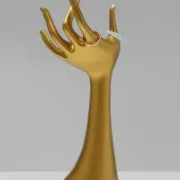 Подставка для украшений QF &laquo;Рука&raquo;, 9.5&times;7&times;24, цвет золото