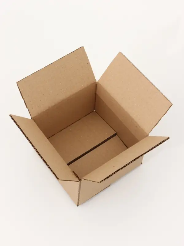 Коробка складная, бурая, для упаковки, хранения и переезда, 16&times;16&times;10.5 см