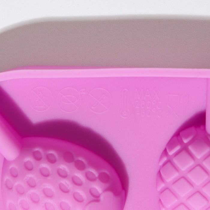 Форма для леденцов Доляна «Тропики», силикон, 13,5×13,5×1,2 см, 8 ячеек, с палочками, цвет МИКС Форма для леденцов Доляна «Тропики», силикон, 13,5×13,5×1,2 см, 8 ячеек, с палочками, цвет МИКС