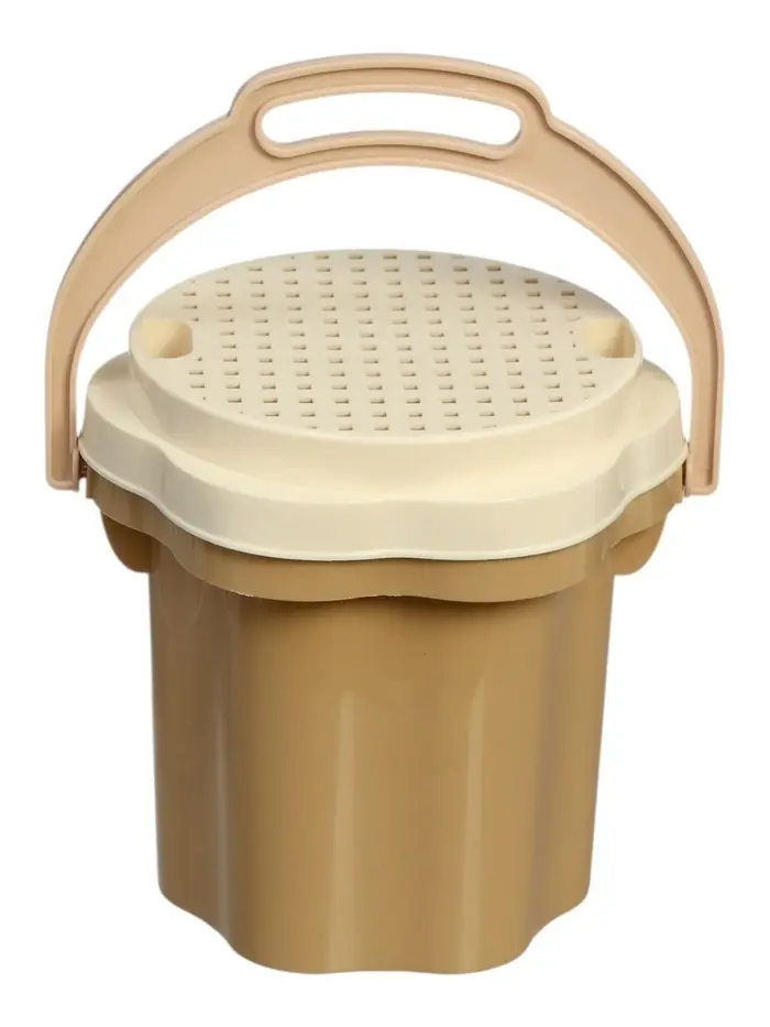 Песочный набор № 174 "Зефир", ведро-цветок 0,3 л, сито, грабли, совок, 2 формочки 01874