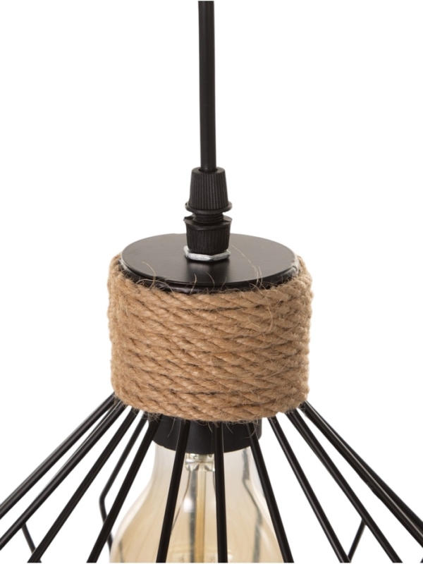 Светильник "Чертеж" 1х40Вт Е27 черный 20х20х20см