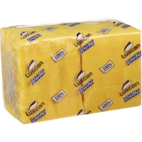 Салфетки бумажные Luscan Profi Pack 1сл24х24 желтые 400шт/уп