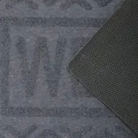 Коврик придверный Доляна Welcome, ромбы, влаговпитывающий, без окантовки, 38&times;58 см, серый