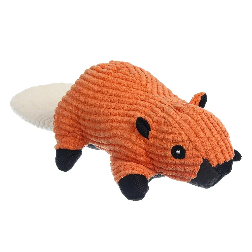 Игрушка для собак, тм VETTA, с пищалкой, бобер, п/э, 29*13см