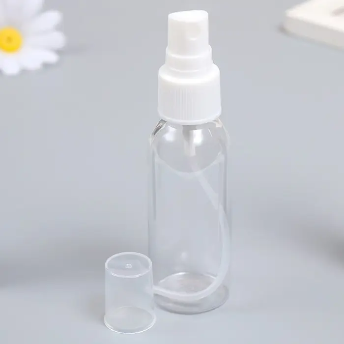 Спрей флакон с пульверизатором «Прозрачный» 50 мл 11.5×3.5×3.5 см Спрей флакон с пульверизатором «Прозрачный» 50 мл 11.5×3.5×3.5 см