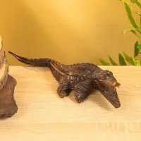 Сувенир "Аллигатор" дерево Суар, 30х10х6 см, цв. коричневый