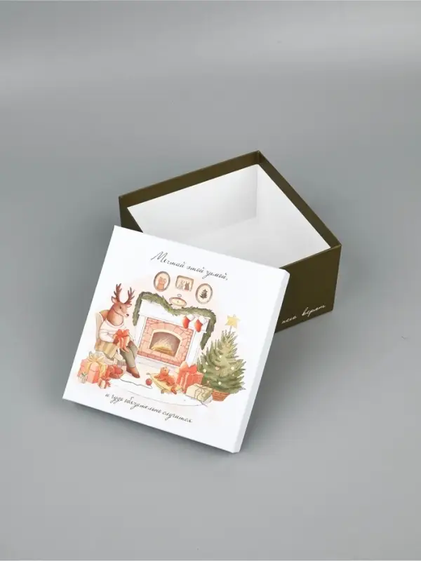 Набор подарочных коробк 5 в 1 «Уютный Новый год», 14×14×8–22×22×12 см Набор подарочных коробк 5 в 1 «Уютный Новый год», 14×14×8–22×22×12 см