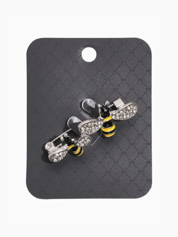 Брошь &laquo;Пчёлки&raquo;, разноцветная в серебре