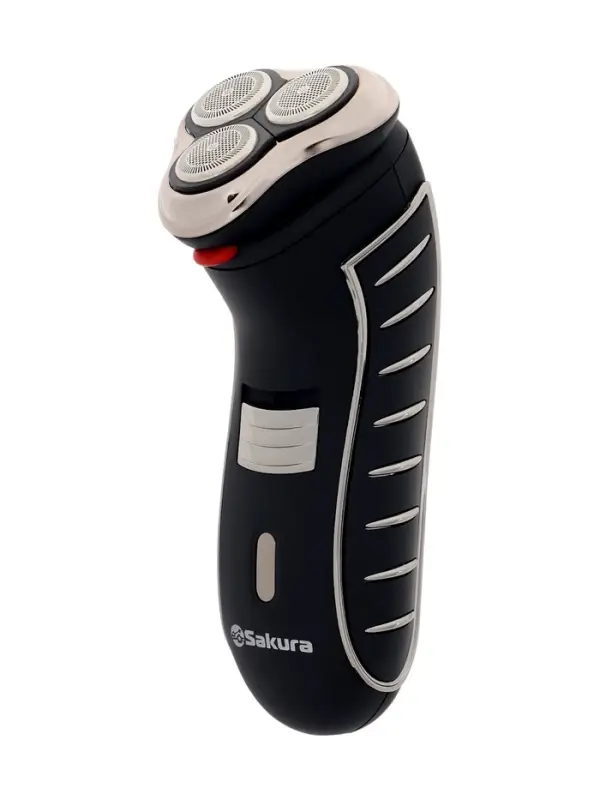 Электробритва Sakura SA-5414BK, АКБ, сеточная, 3 плавающие головки, триммер, чёрная Электробритва Sakura SA-5414BK, АКБ, сеточная, 3 плавающие головки, триммер, чёрная