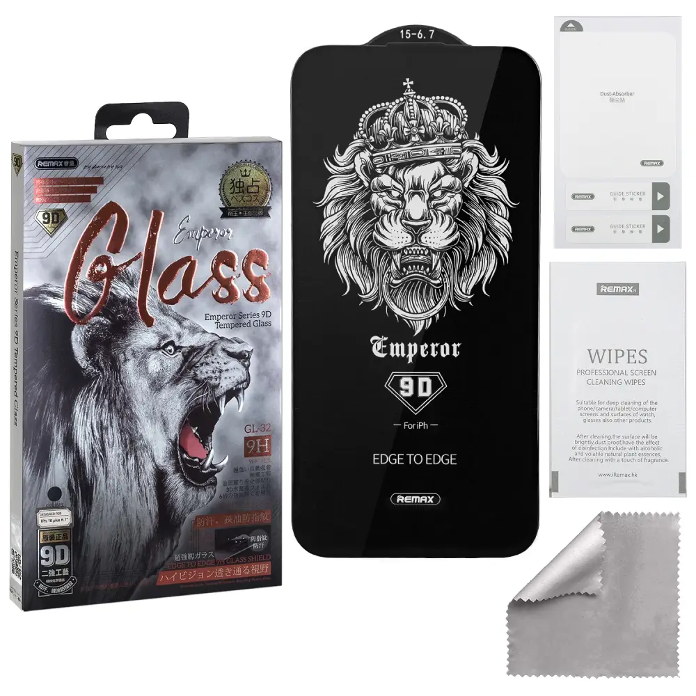 Защитное стекло iPh 15 Plus/ iPh 16 Plus 9D Emperor Series GL-32 REMAX