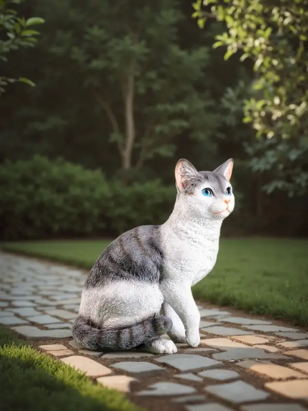 Садовая фигура из полистоуна &laquo;Кот&raquo;, 30&times;25&times;16 см