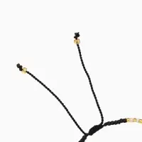 Браслет "Лила" длина 16 см, цв. чёрный, золотистый Браслет "Лила" длина 16 см, цв. чёрный, золотистый