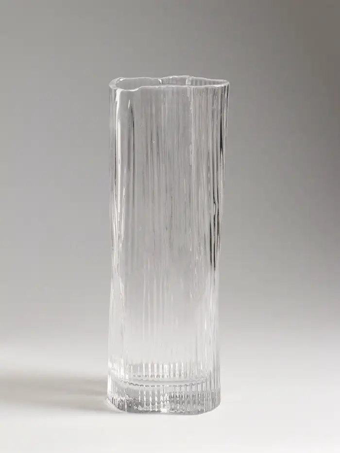 Ваза стекло настольная "Энико" 25х9 см, прозрачный
