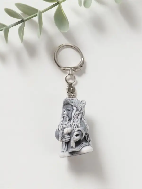 Брелок "Шаман в шкуре медведя" маленький, 4,1см