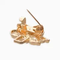 Зажим для кардигана "Ажур" бабоччка, цвет золото Зажим для кардигана "Ажур" бабоччка, цвет золото