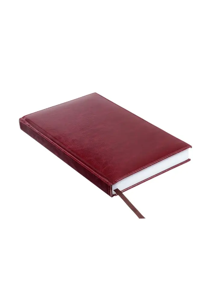 Ежедневник недатир А5 160л Небраска бордо