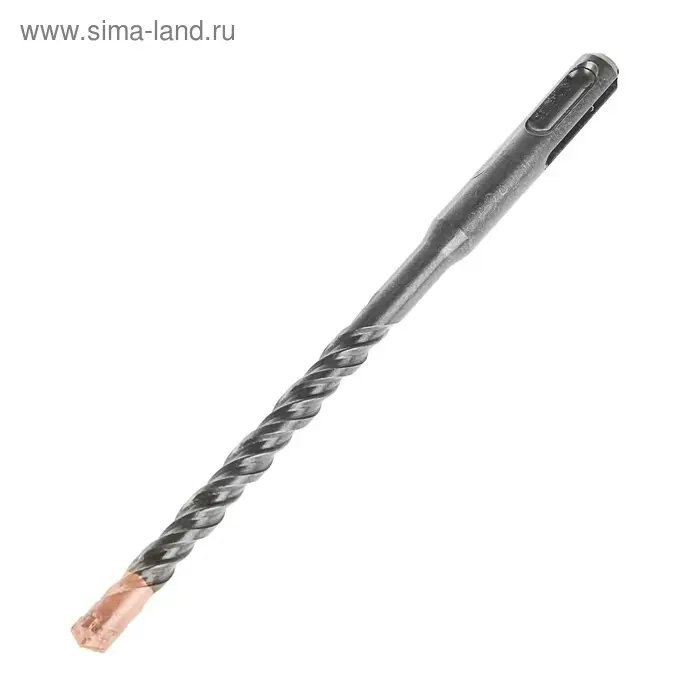 Бур по бетону ТУНДРА, крестовый наконечник, двойная спираль, SDS-plus, 8&times;160 мм