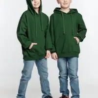 Худи детское Kirenga Kids 2.0, темно-зеленое, 14 лет