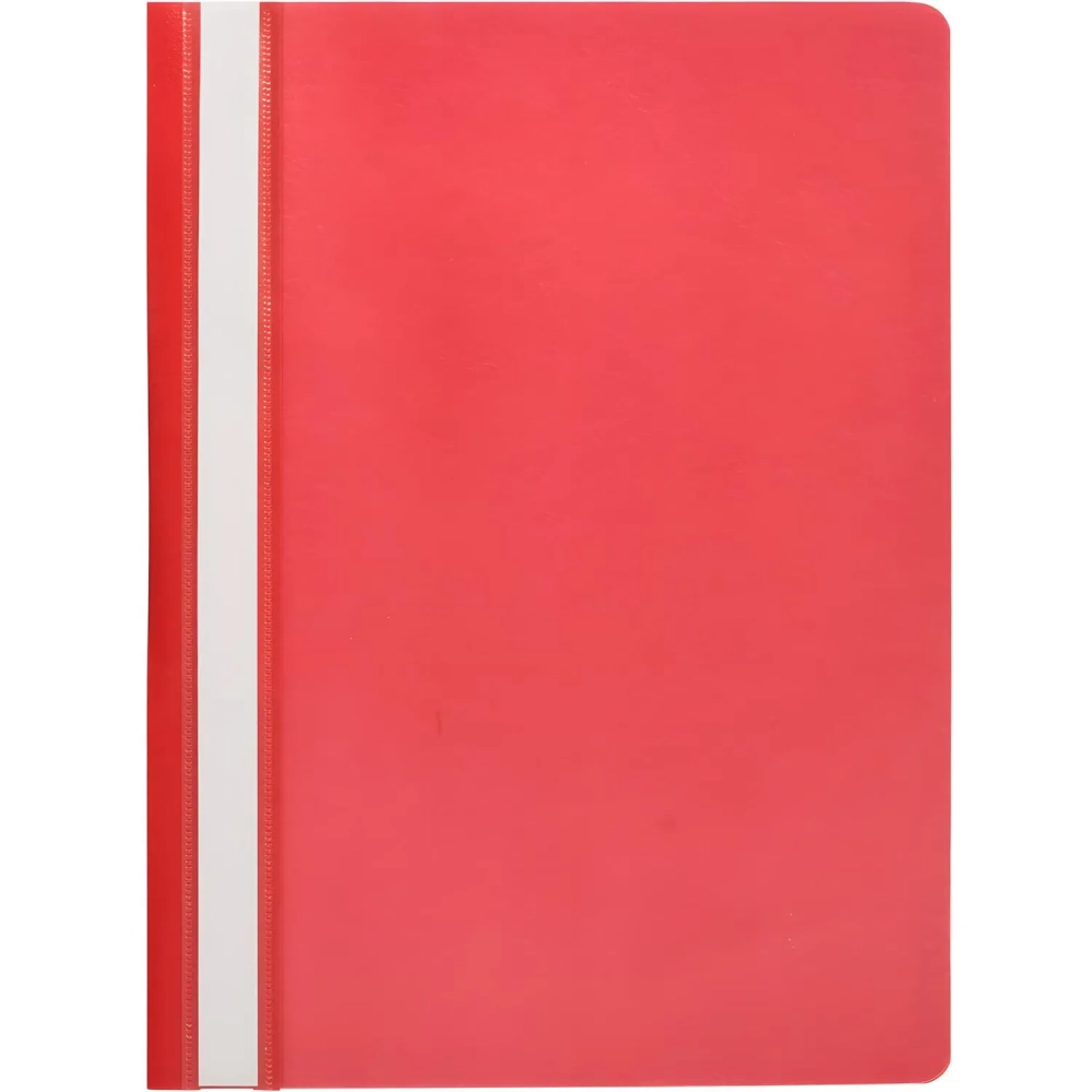 Скоросшиватель пластиковый A4  (100/110) крас 10шт/уп Россия