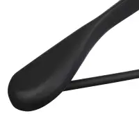 VETTA Вешалка деревянная для верхней одежды, софт тач, 44.5x23x5,8см, черная