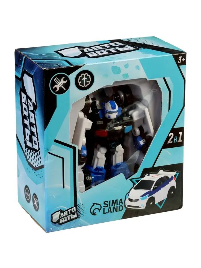 Робот - машинка &laquo;Автобот&raquo;, полицейский, трансформируется