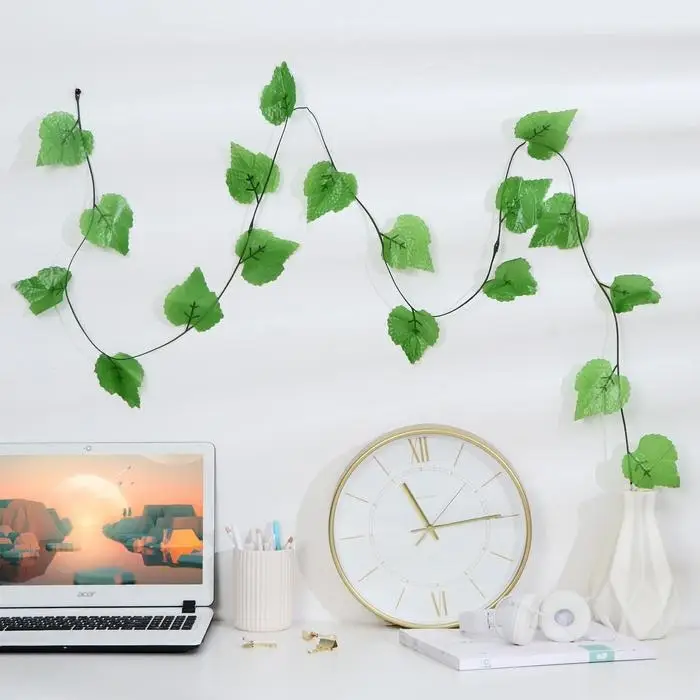 Лиана искусственная «Виноградный лист», 2.2 м, (фасовка 12 шт.)