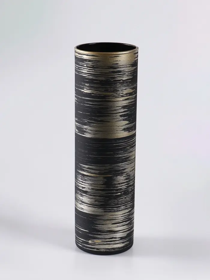 Ваза «Эстетика», h=26 см, стекло, чёрная