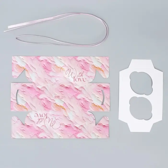 Коробка для капкейка, кондитерская упаковка, 2 ячейки «Только любовь», 16 х 8 х 7.5 см Коробка для капкейка, кондитерская упаковка, 2 ячейки «Только любовь», 16 х 8 х 7.5 см