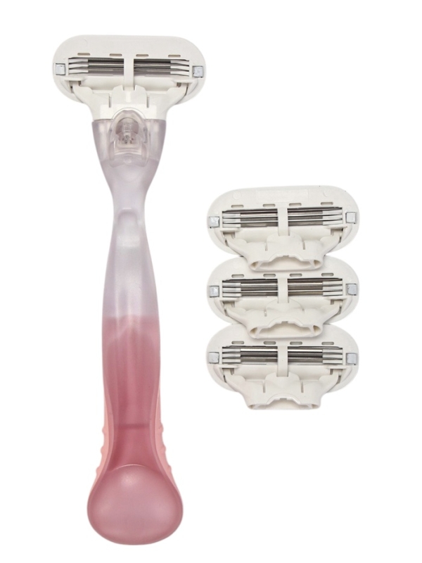 Станок Venus + 4 сменные кассеты цвет розовый