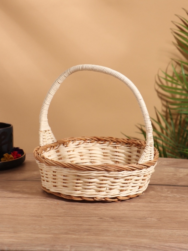 Корзина плетеная 23x23x23 см, ротанг