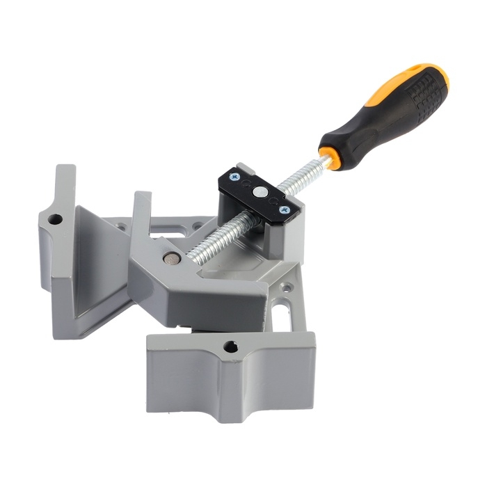 Струбцина угловая ТУНДРА, металлическая, один зажим, 2К рукоятка, 60 мм Струбцина угловая ТУНДРА, металлическая, один зажим, 2К рукоятка, 60 мм