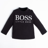 Лонгслив Крошка, Я Little Boss, рост 68-74 см, чёрный