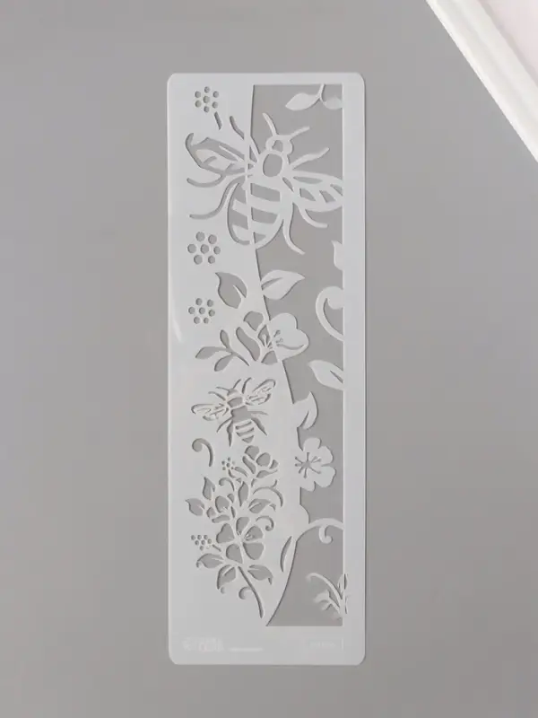 Трафарет бордюрный пластик Трафарет бордюрный пластик "Пчёлы" 10х30 см