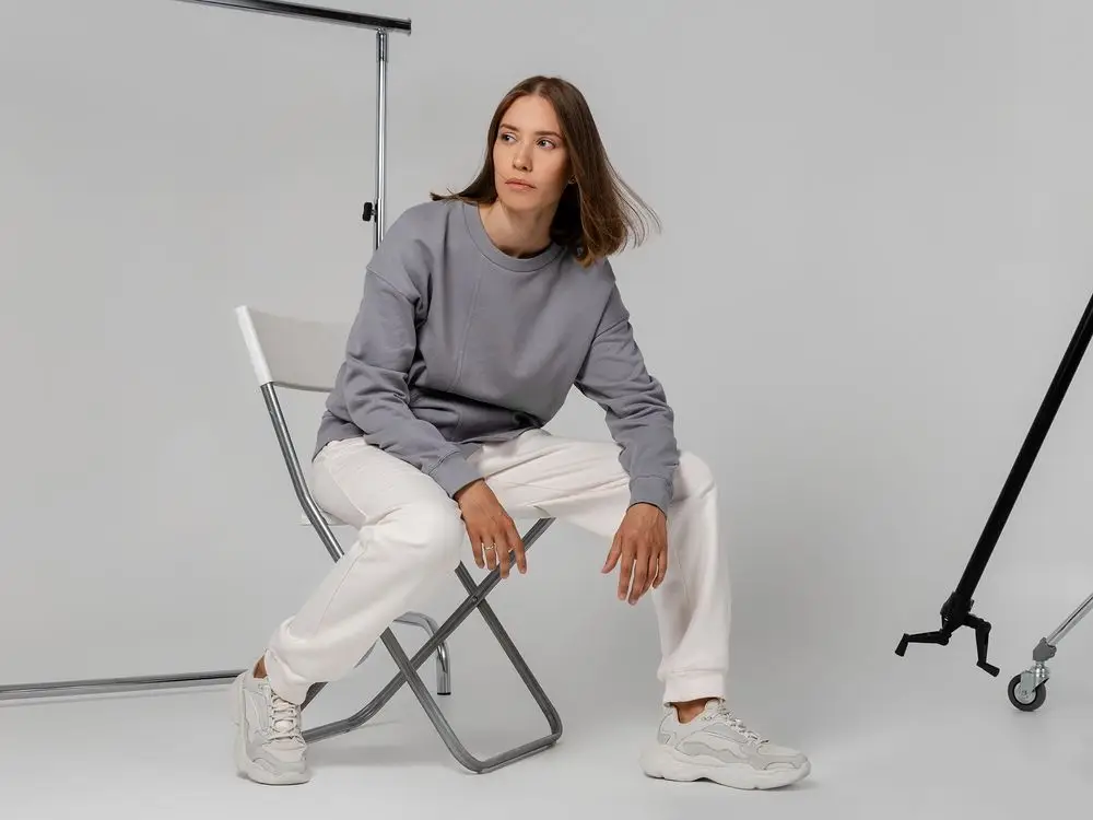 Свитшот Neofit, cветло-серый, размер XS/S Свитшот Neofit, cветло-серый, размер XS/S