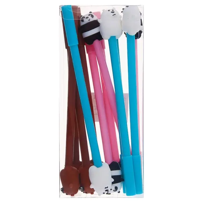 Ручка-прикол Calligrata &laquo;Мишка&raquo;, синий стержень, гелевая, МИКС